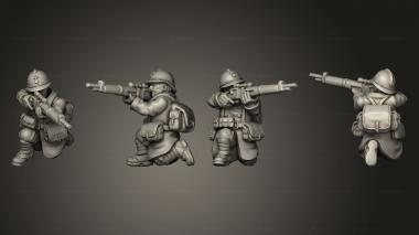 Military figurines Sniper 03 3d model