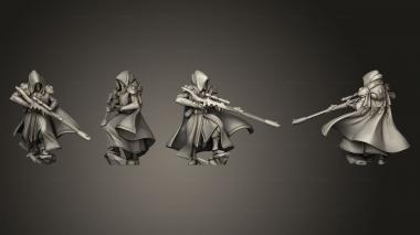 Military figurines Snipers 02 3d model