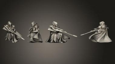 Military figurines Snipers 04 3d model