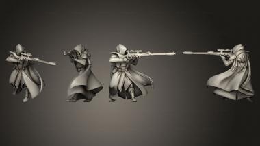 Military figurines Snipers 11 3d model