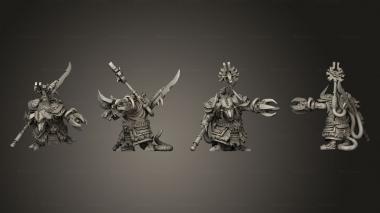 Military figurines Sohei Warlock 3d model