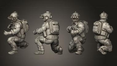 Military figurines Soldier 08 3d model