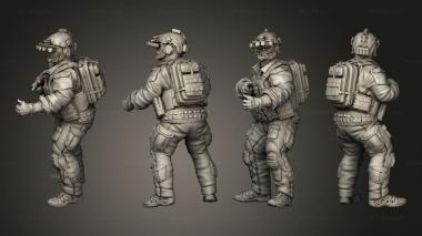 Military figurines Soldier 18 3d model