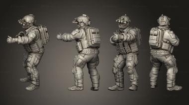 Military figurines Soldier 22 3d model