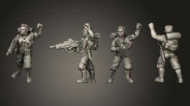Military figurines Soldier 24 3d model
