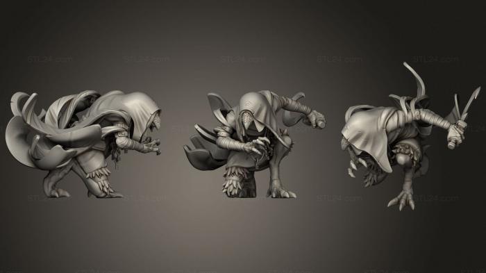 Military figurines (Kenku Rogue, STKW_1292) 3D models for cnc