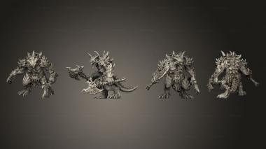 Military figurines Soul Daemon 1 Axes 3d model