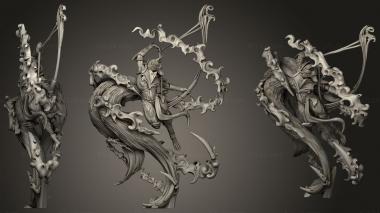 Military figurines Kereem Fire Fox Spirit 3d model