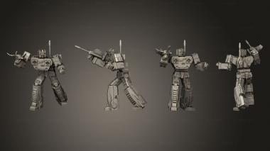 Military figurines Soundwave 1 frenzy 2 3d model