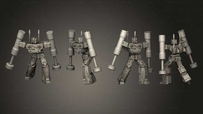 Military figurines (Soundwave 1 piston 2 rumble, STKW_12975) 3D models for cnc