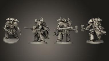 Military figurines Space Legats Wolf King 3d model