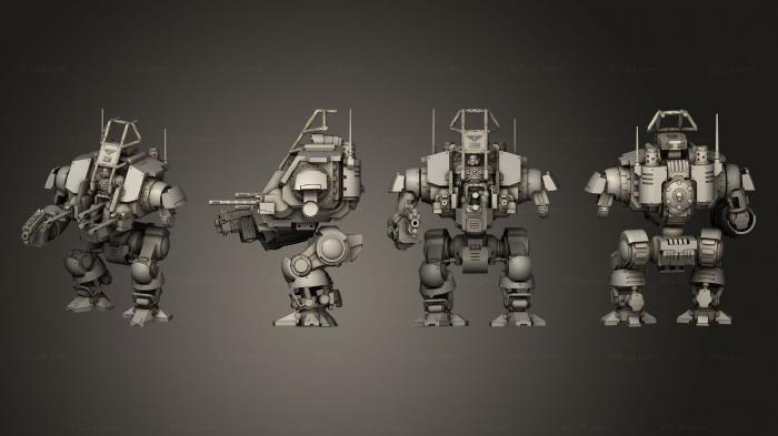 Military figurines (Space Marine Primaris Invictor Tactical Warsuit, STKW_12984) 3D models for cnc