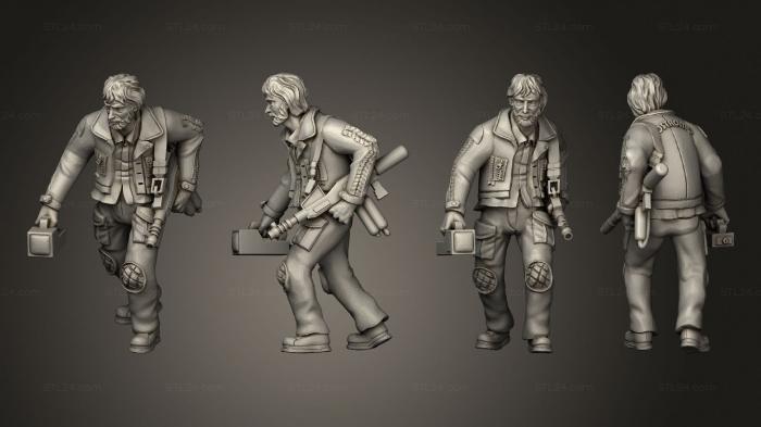 Military figurines (Space Truckers 02, STKW_12987) 3D models for cnc