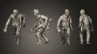 Military figurines Space Truckers 02 3d model