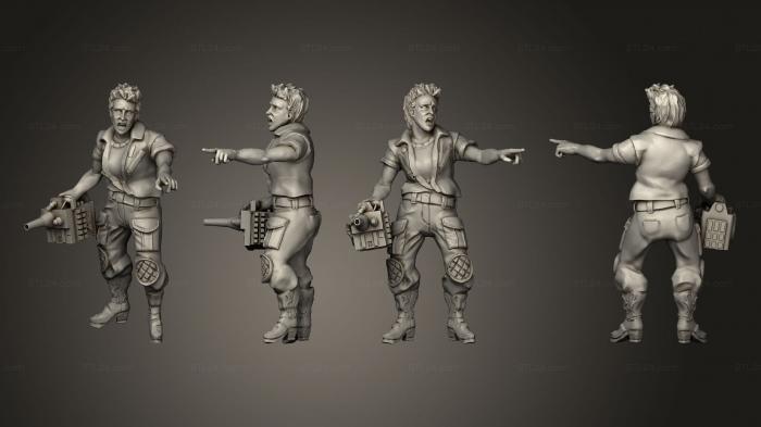 Military figurines (Space Truckers 04, STKW_12988) 3D models for cnc
