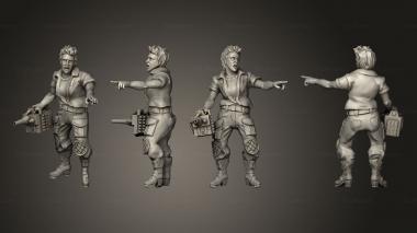 Military figurines Space Truckers 04 3d model
