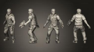 Military figurines Space Truckers 05 3d model