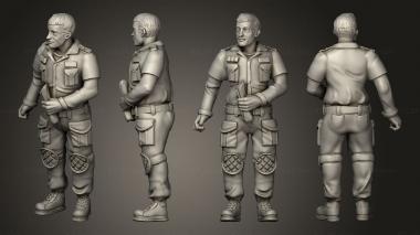 Military figurines Space Truckers v 3 3d model
