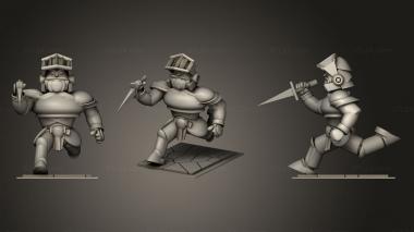 Military figurines King Arthur Ghost N Goblins 3d model