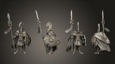 Military figurines Spartancast Spearman 03 3d model