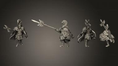 Military figurines Spartancast Spearman 04 3d model