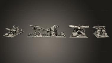 Military figurines Spear Chukka scene 01 3d model