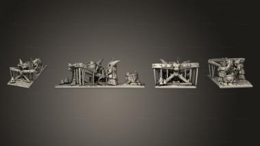 Military figurines Spear Chukka scene 03 3d model