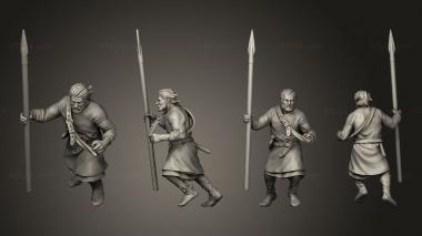 Military figurines Spear Unarmored 02 3d model
