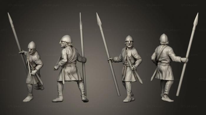 Military figurines (Spear Unarmored 04, STKW_13042) 3D models for cnc