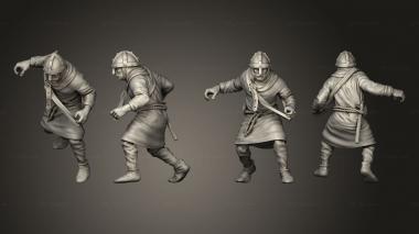 Military figurines Spear Unarmored 05 3d model