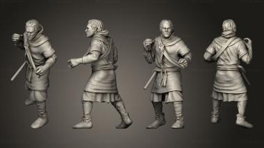 Military figurines Spear Unarmored 06 3d model