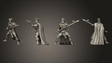 Military figurines Spear Warrior Attacking 3d model