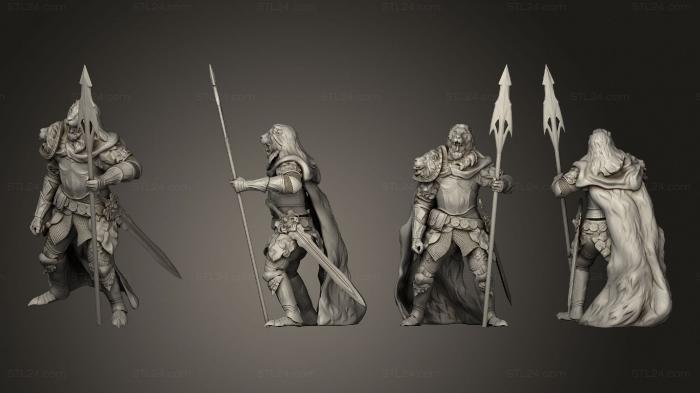 Military figurines (Spear, STKW_13049) 3D models for cnc