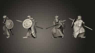 Military figurines Spearman B 3d model