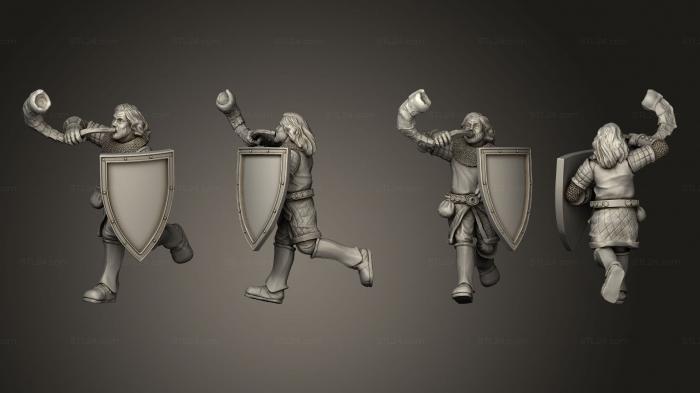 Military figurines (Spearmen 02, STKW_13052) 3D models for cnc