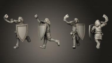 Military figurines Spearmen 02 3d model