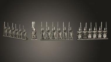 Military figurines Spears dire elf spears  03 3d model