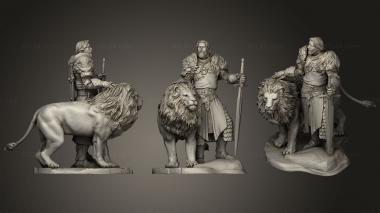 Military figurines King of Lion Christian Bale 3d model