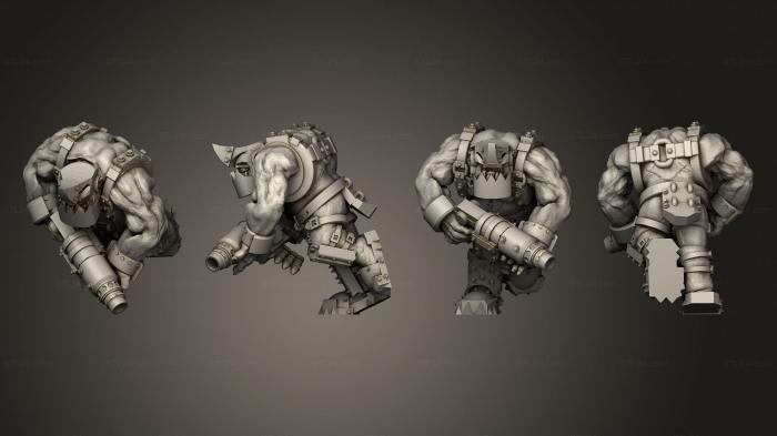 Military figurines (Speed broozer Assault Gunners B 3, STKW_13070) 3D models for cnc