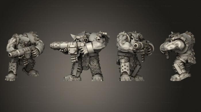 Military figurines (Speed broozer Assault Gunners B 5, STKW_13072) 3D models for cnc