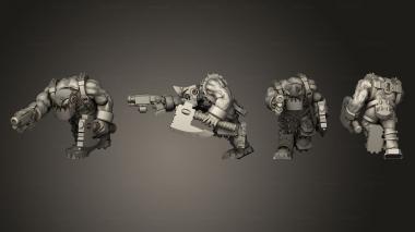 Military figurines Speed broozer Shock Troopas  04 3d model
