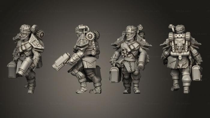 Military figurines (Spetsnaz Command 3, STKW_13086) 3D models for cnc