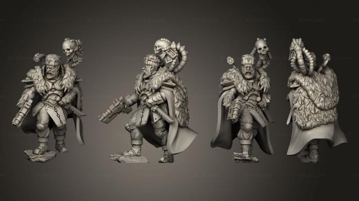 Military figurines (Spetsnaz Command Leader, STKW_13087) 3D models for cnc
