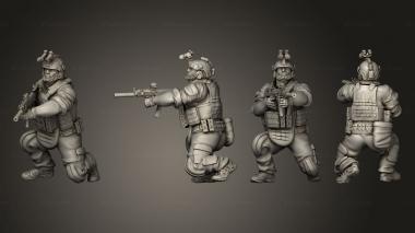 Military figurines Spetsnaz GRU 01 3d model