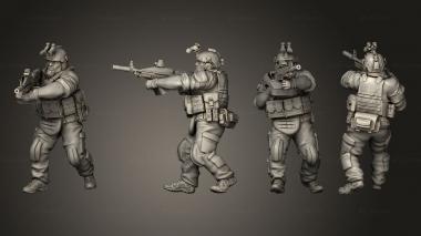 Military figurines Spetsnaz GRU 02 3d model