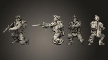 Military figurines Spetsnaz GRU 03 3d model