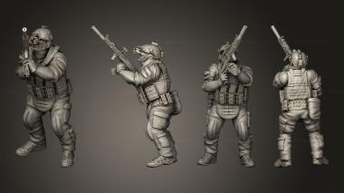 Military figurines Spetsnaz GRU 04 3d model