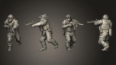 Military figurines Spetsnaz GRU 05 3d model