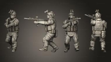 Military figurines Spetsnaz GRU 07 3d model