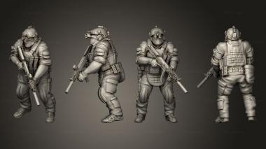 Military figurines Spetsnaz GRU 08 3d model